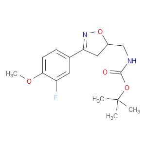 tert-butyl ((3-(3-fluoro-4-methoxyphenyl)-4,5-dihydroisoxazol-5-yl)methyl)carbamate