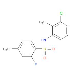 N-(3-Chloro-2-methylphenyl)-2-fluoro-4-methylbenzenesulfonamide