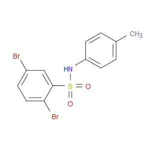 2,5-Dibromo-N-(4-methylphenyl)benzenesulfonamide