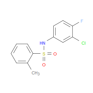 N-(3-Chloro-4-fluorophenyl)-2-methylbenzenesulfonamide