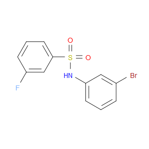 N-(3-Bromophenyl)-3-fluorobenzenesulfonamide
