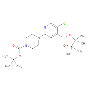 tert-butyl 4-(5-chloro-4-(4,4,5,5-tetramethyl-1,3,2-dioxaborolan-2-yl)pyridin-2-yl)piperazine-1-carboxylate