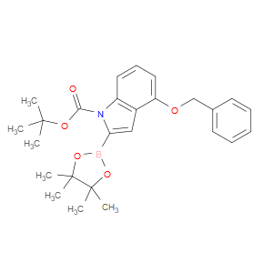 tert-butyl 4-(benzyloxy)-2-(4,4,5,5-tetramethyl-1,3,2-dioxaborolan-2-yl)-1H-indole-1-carboxylate
