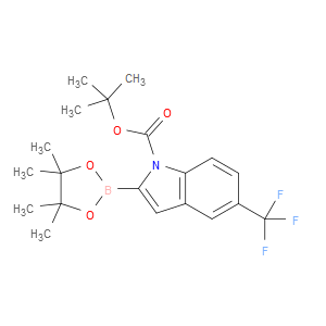 tert-butyl 2-(4,4,5,5-tetramethyl-1,3,2-dioxaborolan-2-yl)-5-(trifluoromethyl)-1H-indole-1-carboxylate