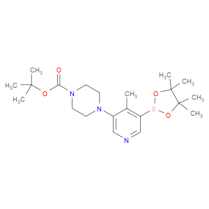 tert-butyl 4-(4-methyl-5-(4,4,5,5-tetramethyl-1,3,2-dioxaborolan-2-yl)pyridin-3-yl)piperazine-1-carboxylate