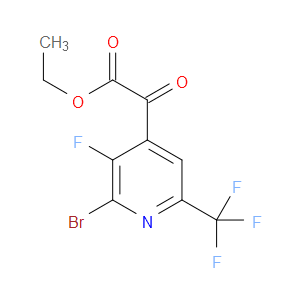 ethyl 2-(2-bromo-3-fluoro-6-(trifluoromethyl)pyridin-4-yl)-2-oxoacetate