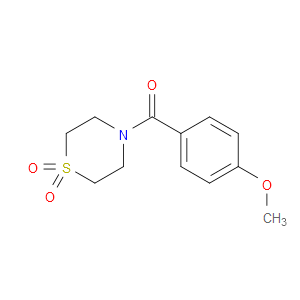 (1,1-dioxidothiomorpholino)(4-methoxyphenyl)methanone
