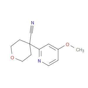 Tetrahydro-4-(4-methoxy-2-pyridinyl)-2H-pyran-4-carbonitrile