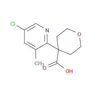 4-(5-Chloro-3-methyl-2-pyridinyl)tetrahydro-2H-pyran-4-carboxylic acid
