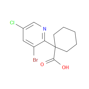 1-(3-Bromo-5-chloro-2-pyridinyl)cyclohexanecarboxylic acid