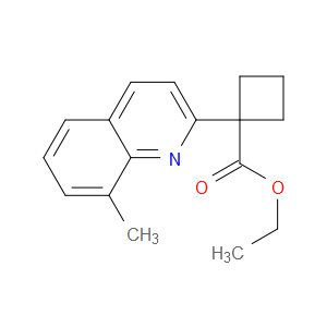 Ethyl 1-(8-methyl-2-quinolinyl)cyclobutanecarboxylate