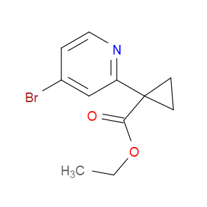 Ethyl 1-(4-bromo-2-pyridinyl)cyclopropanecarboxylate