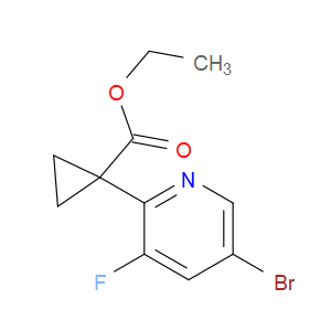 Ethyl 1-(5-bromo-3-fluoro-2-pyridinyl)cyclopropanecarboxylate