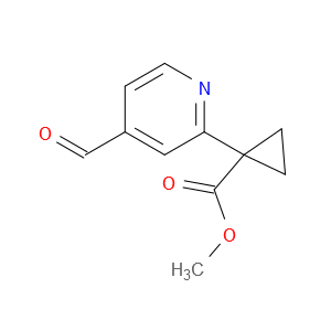 Methyl 1-(4-formyl-2-pyridinyl)cyclopropanecarboxylate