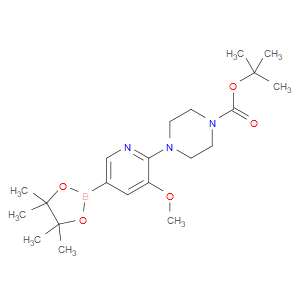 tert-butyl 4-(3-methoxy-5-(4,4,5,5-tetramethyl-1,3,2-dioxaborolan-2-yl)pyridin-2-yl)piperazine-1-carboxylate