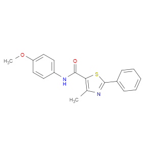 N-(4-Methoxyphenyl)-4-methyl-2-phenyl-5-thiazolecarboxamide