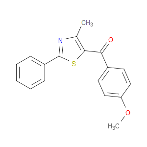 Methanone, (4-methoxyphenyl)(4-methyl-2-phenyl-5-thiazolyl)-