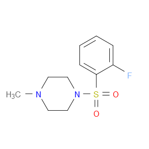 1-((2-fluorophenyl)sulfonyl)-4-methylpiperazine