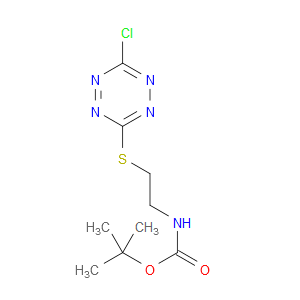 tert-butyl (2-((6-chloro-1,2,4,5-tetrazin-3-yl)thio)ethyl)carbamate