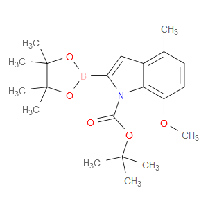tert-butyl 7-methoxy-4-methyl-2-(4,4,5,5-tetramethyl-1,3,2-dioxaborolan-2-yl)-1H-indole-1-carboxylate