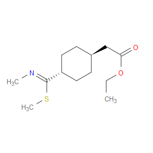 ethyl 2-((1r,4r)-4-((Z)-(methylimino)(methylthio)methyl)cyclohexyl)acetate
