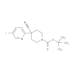 tert-butyl 4-cyano-4-(5-fluoropyridin-2-yl)piperidine-1-carboxylate