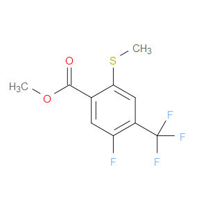 methyl 5-fluoro-2-(methylthio)-4-(trifluoromethyl)benzoate