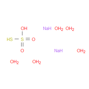 sulfurothioic O,S-acid, disodium salt pentahydrate