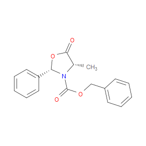 Phenylmethyl (2S,4S)-4-methyl-5-oxo-2-phenyl-3-oxazolidinecarboxylate