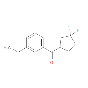 (3,3-Difluorocyclopentyl)(3-ethylphenyl)methanone