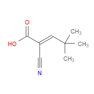2-Pentenoic acid, 2-cyano-4,4-dimethyl-, (E)-