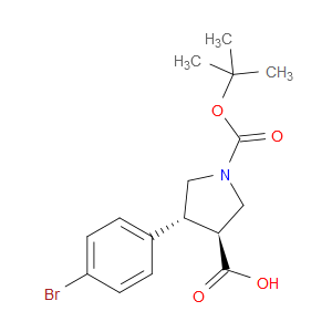 rel-1-(1,1-Dimethylethyl) (3R,4S)-4-(4-bromophenyl)-1,3-pyrrolidinedicarboxylate
