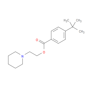 Benzoic acid, 4-(1,1-dimethylethyl)-, 2-(1-piperidinyl)ethyl ester