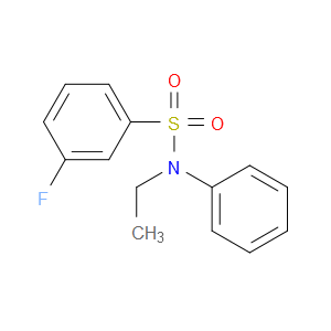 N-Ethyl-3-fluoro-N-phenylbenzenesulfonamide