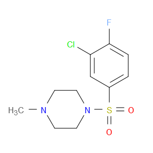 1-((3-chloro-4-fluorophenyl)sulfonyl)-4-methylpiperazine
