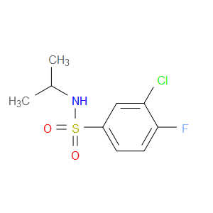3-chloro-4-fluoro-N-isopropylbenzenesulfonamide