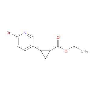 rel-Ethyl (1R,2R)-2-(6-bromopyridin-3-yl)cyclopropane-1-carboxylate
