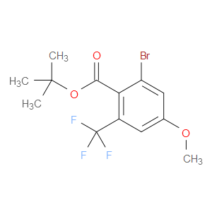 tert-butyl 2-bromo-4-methoxy-6-(trifluoromethyl)benzoate