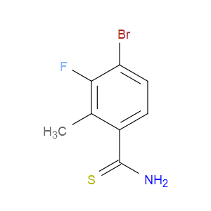 4-Bromo-3-fluoro-2-methylbenzenecarbothioamide
