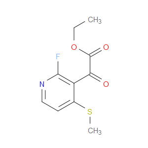 ethyl 2-(2-fluoro-4-(methylthio)pyridin-3-yl)-2-oxoacetate