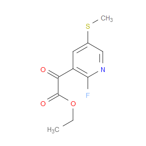 ethyl 2-(2-fluoro-5-(methylthio)pyridin-3-yl)-2-oxoacetate