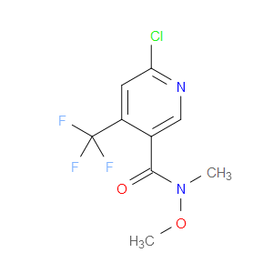 6-Chloro-N-methoxy-N-methyl-4-(trifluoromethyl)-3-pyridinecarboxamide