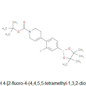 tert-butyl 4-(2-fluoro-4-(4,4,5,5-tetramethyl-1,3,2-dioxaborolan-2-yl)phenyl)-5,6-dihydropyridine-1(2H)-carboxylate
