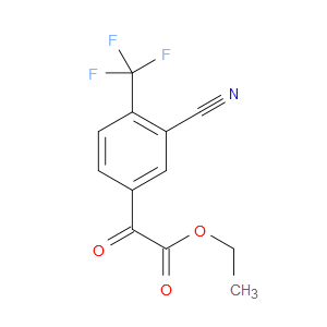 ethyl 2-(3-cyano-4-(trifluoromethyl)phenyl)-2-oxoacetate