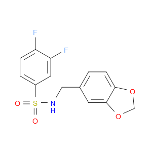 N-(1,3-Benzodioxol-5-ylmethyl)-3,4-difluorobenzenesulfonamide