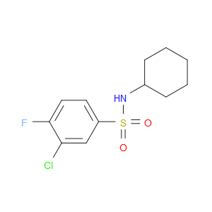 3-Chloro-N-cyclohexyl-4-fluorobenzenesulfonamide