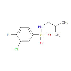 3-Chloro-4-fluoro-N-(2-methylpropyl)benzenesulfonamide