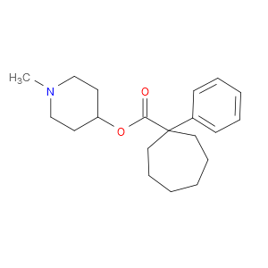 Cycloheptanecarboxylic acid, 1-phenyl-, 1-methyl-4-piperidinyl ester