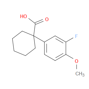 Cyclohexanecarboxylic acid, 1-(3-fluoro-4-methoxyphenyl)-