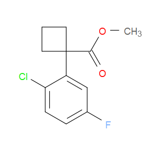 Methyl 1-(2-chloro-5-fluorophenyl)cyclobutanecarboxylate